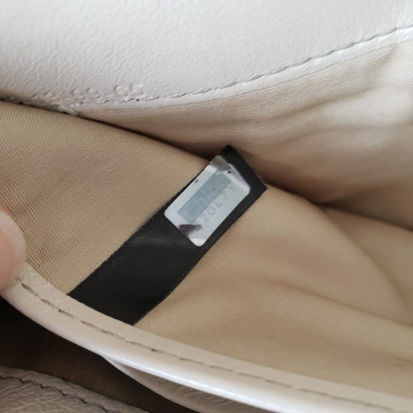 Chloe Tri-Color Wallet in Green, Peach, and Beige - Picture 6 of 13